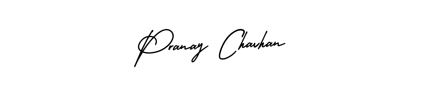 Pranay Chavhan stylish signature style. Best Handwritten Sign (AmerikaSignatureDemo-Regular) for my name. Handwritten Signature Collection Ideas for my name Pranay Chavhan. Pranay Chavhan signature style 3 images and pictures png