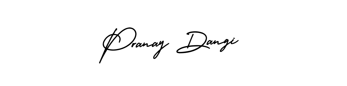 Use a signature maker to create a handwritten signature online. With this signature software, you can design (AmerikaSignatureDemo-Regular) your own signature for name Pranay Dangi. Pranay Dangi signature style 3 images and pictures png