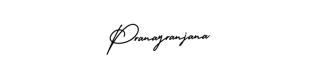 How to make Pranayranjana signature? AmerikaSignatureDemo-Regular is a professional autograph style. Create handwritten signature for Pranayranjana name. Pranayranjana signature style 3 images and pictures png