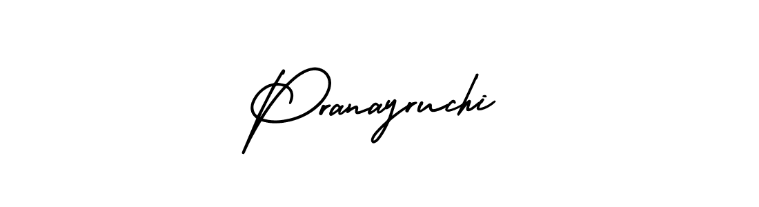 Also we have Pranayruchi name is the best signature style. Create professional handwritten signature collection using AmerikaSignatureDemo-Regular autograph style. Pranayruchi signature style 3 images and pictures png