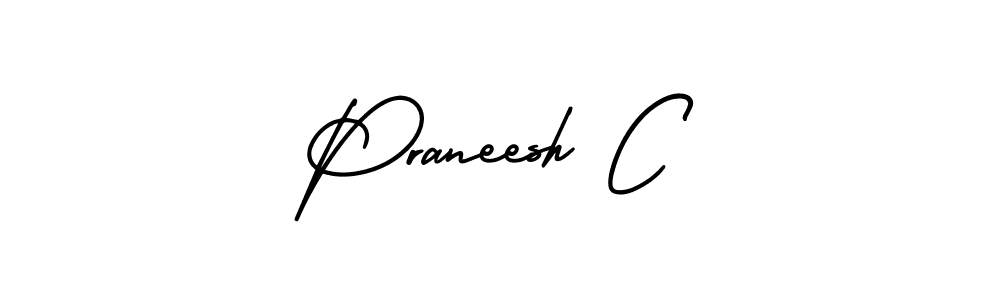Once you've used our free online signature maker to create your best signature AmerikaSignatureDemo-Regular style, it's time to enjoy all of the benefits that Praneesh C name signing documents. Praneesh C signature style 3 images and pictures png