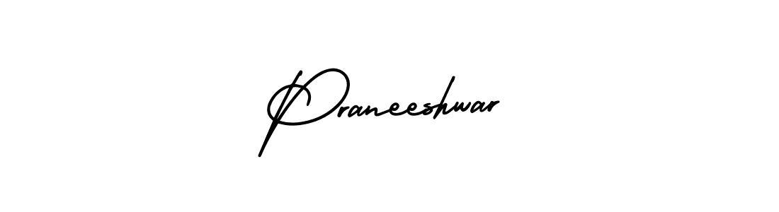 Create a beautiful signature design for name Praneeshwar. With this signature (AmerikaSignatureDemo-Regular) fonts, you can make a handwritten signature for free. Praneeshwar signature style 3 images and pictures png