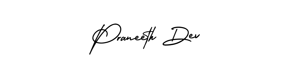 Praneeth Dev stylish signature style. Best Handwritten Sign (AmerikaSignatureDemo-Regular) for my name. Handwritten Signature Collection Ideas for my name Praneeth Dev. Praneeth Dev signature style 3 images and pictures png