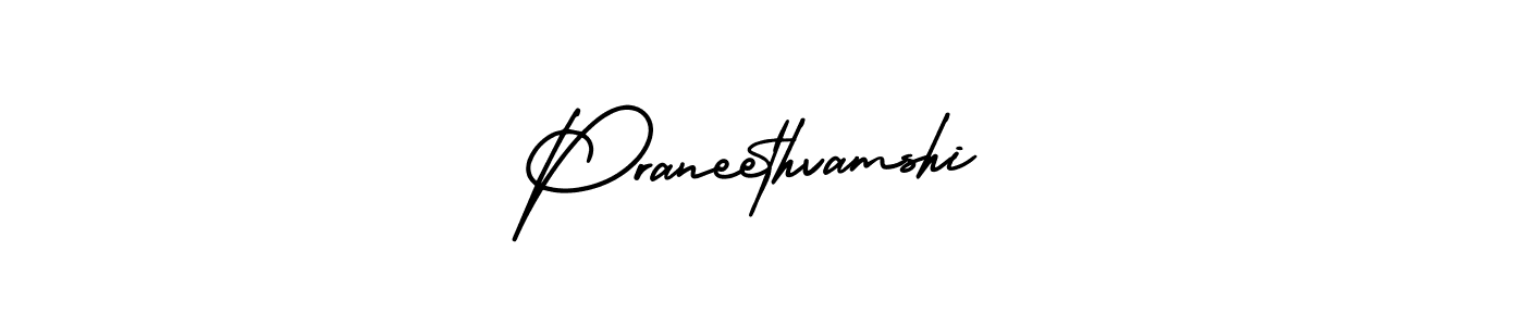 if you are searching for the best signature style for your name Praneethvamshi. so please give up your signature search. here we have designed multiple signature styles  using AmerikaSignatureDemo-Regular. Praneethvamshi signature style 3 images and pictures png