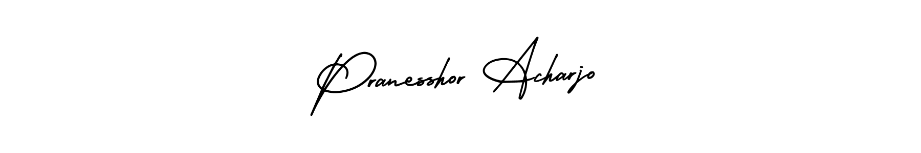Also we have Pranesshor Acharjo name is the best signature style. Create professional handwritten signature collection using AmerikaSignatureDemo-Regular autograph style. Pranesshor Acharjo signature style 3 images and pictures png
