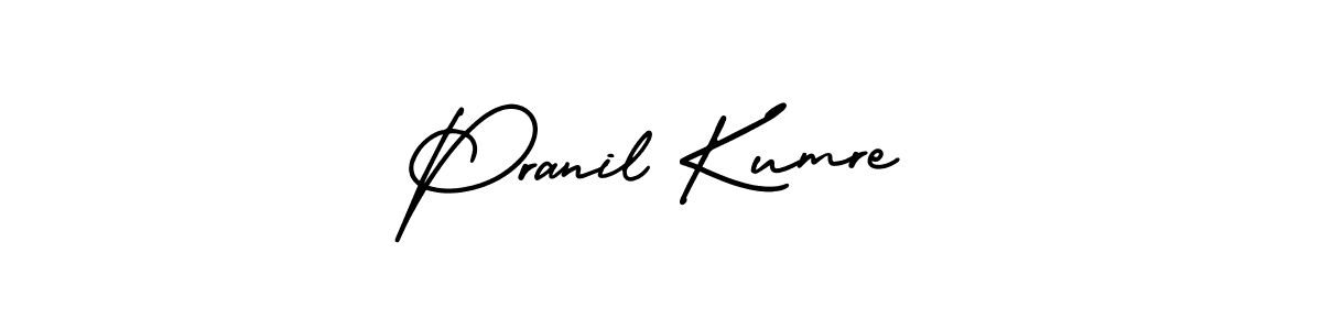 Also we have Pranil Kumre name is the best signature style. Create professional handwritten signature collection using AmerikaSignatureDemo-Regular autograph style. Pranil Kumre signature style 3 images and pictures png