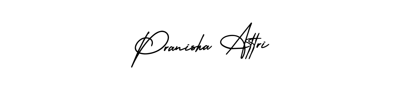 Create a beautiful signature design for name Pranisha Attri. With this signature (AmerikaSignatureDemo-Regular) fonts, you can make a handwritten signature for free. Pranisha Attri signature style 3 images and pictures png