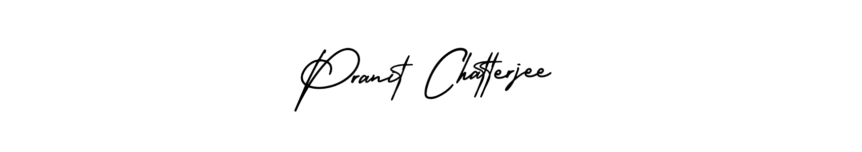 Use a signature maker to create a handwritten signature online. With this signature software, you can design (AmerikaSignatureDemo-Regular) your own signature for name Pranit Chatterjee. Pranit Chatterjee signature style 3 images and pictures png
