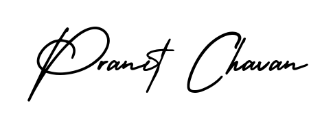 The best way (AmerikaSignatureDemo-Regular) to make a short signature is to pick only two or three words in your name. For converting this name Pranit Chavan. Pranit Chavan signature style 3 images and pictures png