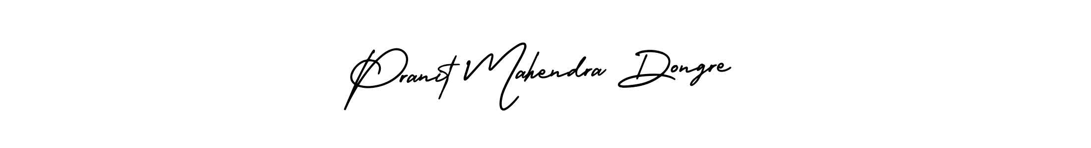 Make a beautiful signature design for name Pranit Mahendra Dongre. With this signature (AmerikaSignatureDemo-Regular) style, you can create a handwritten signature for free. Pranit Mahendra Dongre signature style 3 images and pictures png