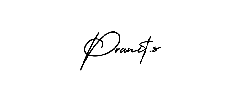 How to make Pranit.s signature? AmerikaSignatureDemo-Regular is a professional autograph style. Create handwritten signature for Pranit.s name. Pranit.s signature style 3 images and pictures png