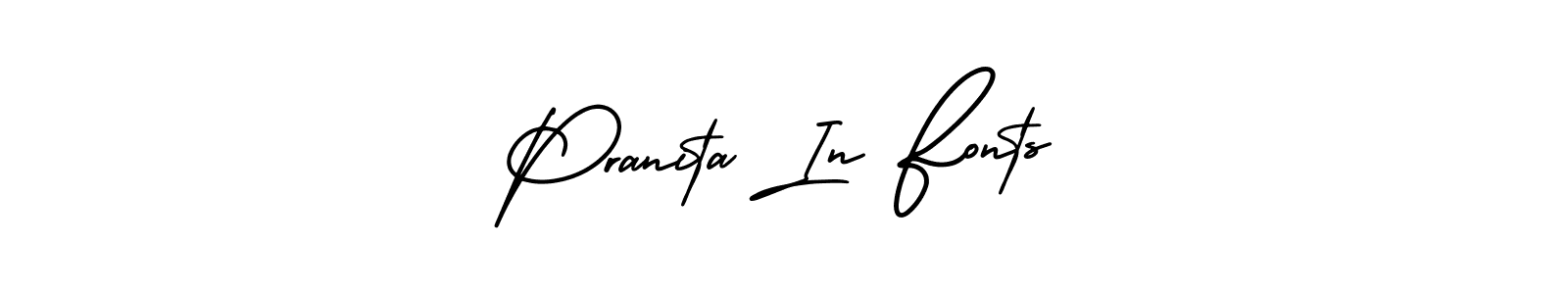 AmerikaSignatureDemo-Regular is a professional signature style that is perfect for those who want to add a touch of class to their signature. It is also a great choice for those who want to make their signature more unique. Get Pranita In Fonts name to fancy signature for free. Pranita In Fonts signature style 3 images and pictures png