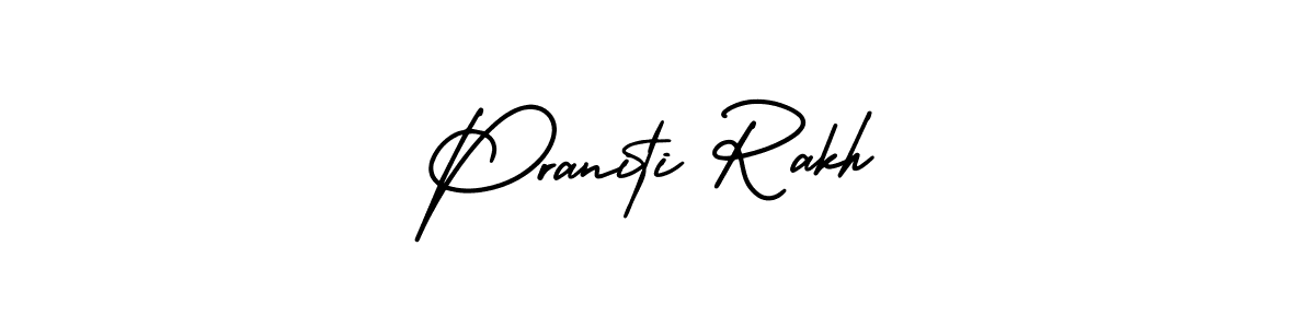 if you are searching for the best signature style for your name Praniti Rakh. so please give up your signature search. here we have designed multiple signature styles  using AmerikaSignatureDemo-Regular. Praniti Rakh signature style 3 images and pictures png