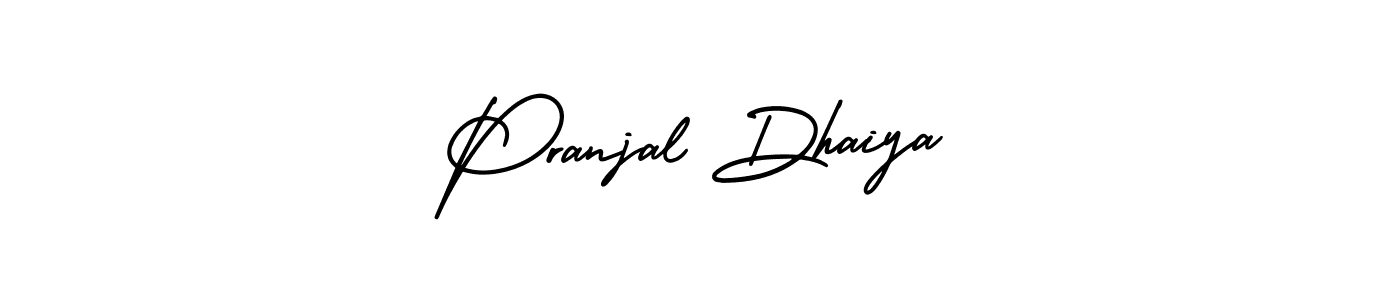 Make a short Pranjal Dhaiya signature style. Manage your documents anywhere anytime using AmerikaSignatureDemo-Regular. Create and add eSignatures, submit forms, share and send files easily. Pranjal Dhaiya signature style 3 images and pictures png