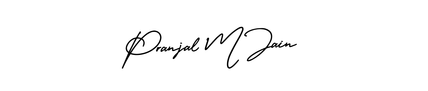 Best and Professional Signature Style for Pranjal M Jain. AmerikaSignatureDemo-Regular Best Signature Style Collection. Pranjal M Jain signature style 3 images and pictures png