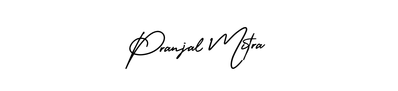 Create a beautiful signature design for name Pranjal Mitra. With this signature (AmerikaSignatureDemo-Regular) fonts, you can make a handwritten signature for free. Pranjal Mitra signature style 3 images and pictures png