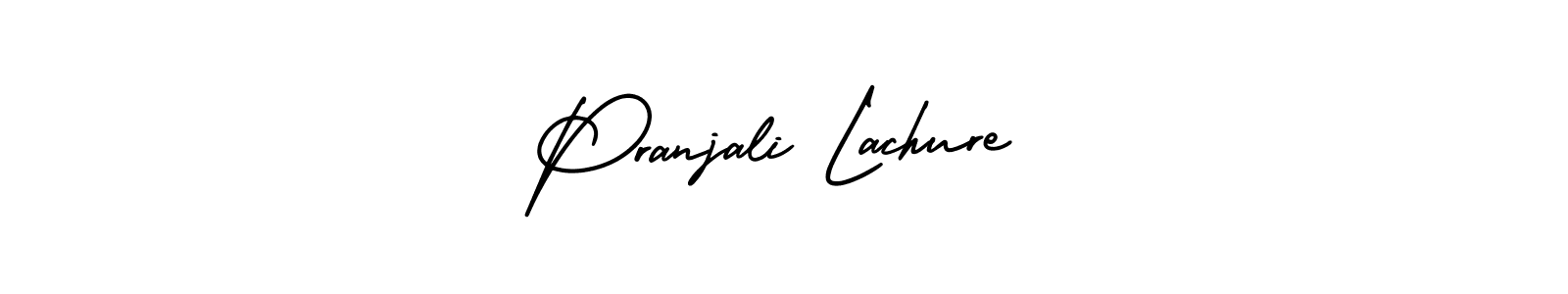 It looks lik you need a new signature style for name Pranjali Lachure. Design unique handwritten (AmerikaSignatureDemo-Regular) signature with our free signature maker in just a few clicks. Pranjali Lachure signature style 3 images and pictures png