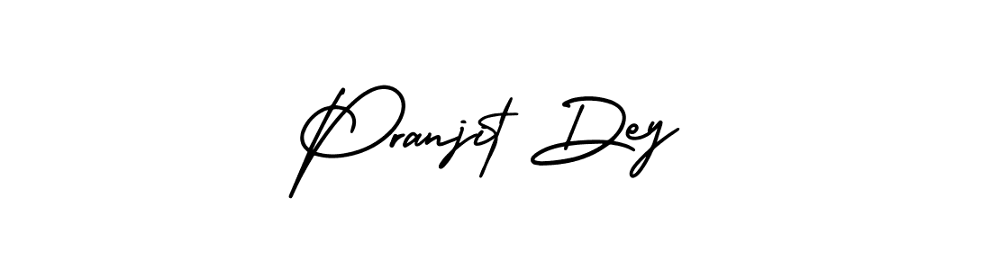 How to make Pranjit Dey name signature. Use AmerikaSignatureDemo-Regular style for creating short signs online. This is the latest handwritten sign. Pranjit Dey signature style 3 images and pictures png