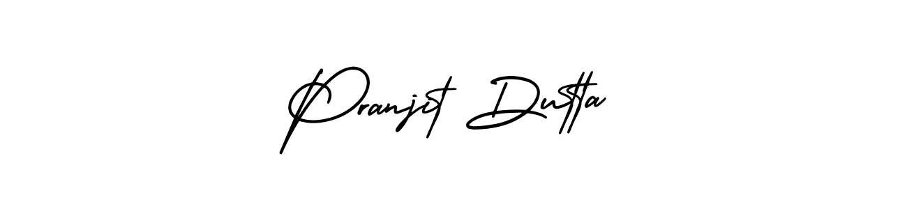 Create a beautiful signature design for name Pranjit Dutta. With this signature (AmerikaSignatureDemo-Regular) fonts, you can make a handwritten signature for free. Pranjit Dutta signature style 3 images and pictures png