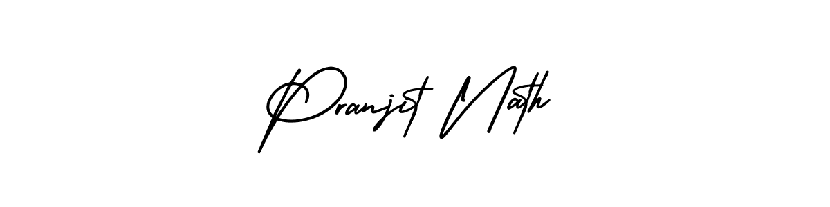 Design your own signature with our free online signature maker. With this signature software, you can create a handwritten (AmerikaSignatureDemo-Regular) signature for name Pranjit Nath. Pranjit Nath signature style 3 images and pictures png