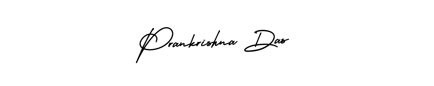 How to make Prankrishna Das name signature. Use AmerikaSignatureDemo-Regular style for creating short signs online. This is the latest handwritten sign. Prankrishna Das signature style 3 images and pictures png