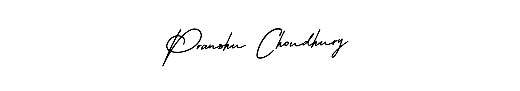 How to Draw Pranshu Choudhury signature style? AmerikaSignatureDemo-Regular is a latest design signature styles for name Pranshu Choudhury. Pranshu Choudhury signature style 3 images and pictures png