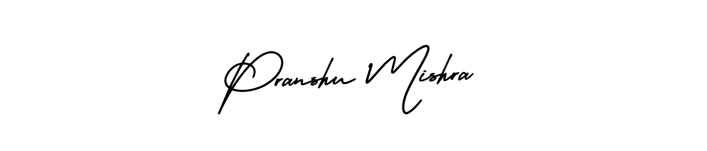 Use a signature maker to create a handwritten signature online. With this signature software, you can design (AmerikaSignatureDemo-Regular) your own signature for name Pranshu Mishra. Pranshu Mishra signature style 3 images and pictures png