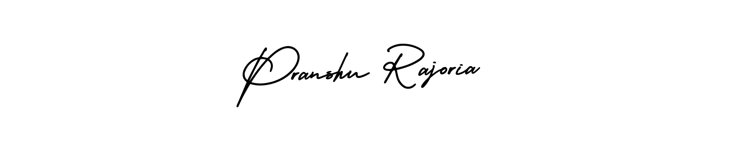 Create a beautiful signature design for name Pranshu Rajoria. With this signature (AmerikaSignatureDemo-Regular) fonts, you can make a handwritten signature for free. Pranshu Rajoria signature style 3 images and pictures png