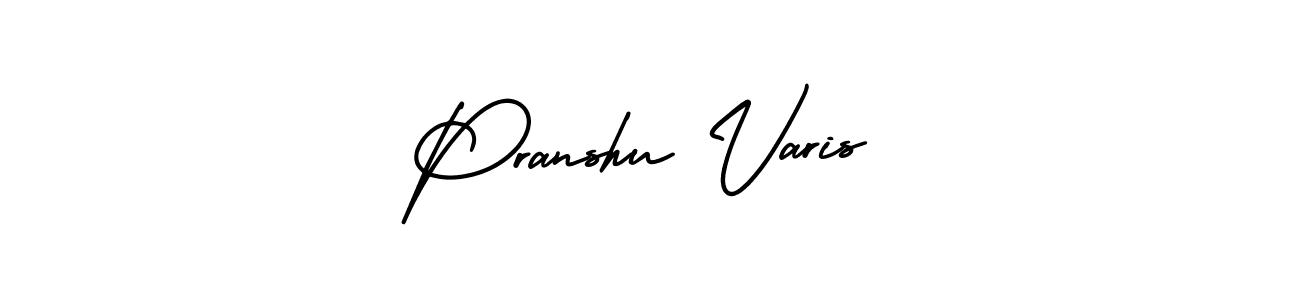 Make a beautiful signature design for name Pranshu Varis. Use this online signature maker to create a handwritten signature for free. Pranshu Varis signature style 3 images and pictures png