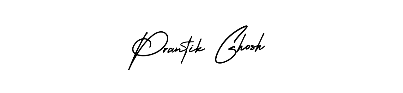 Prantik Ghosh stylish signature style. Best Handwritten Sign (AmerikaSignatureDemo-Regular) for my name. Handwritten Signature Collection Ideas for my name Prantik Ghosh. Prantik Ghosh signature style 3 images and pictures png