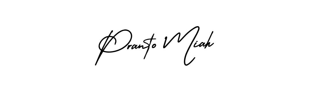 Best and Professional Signature Style for Pranto Miah. AmerikaSignatureDemo-Regular Best Signature Style Collection. Pranto Miah signature style 3 images and pictures png