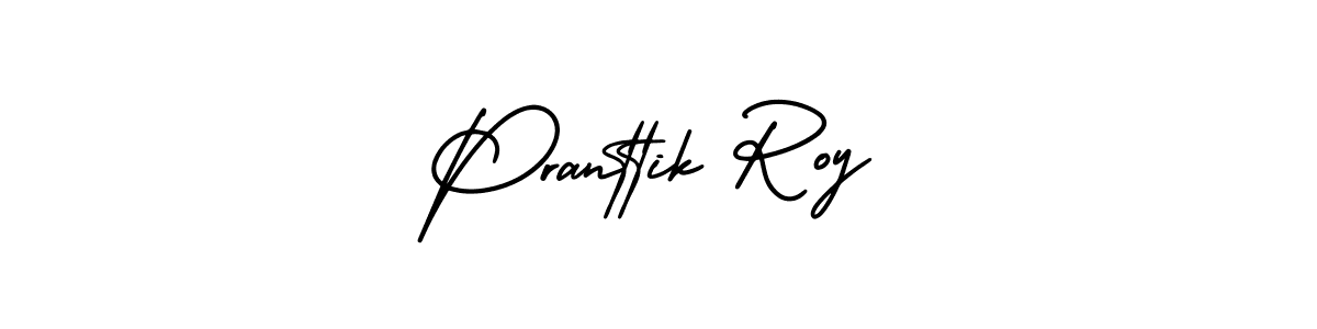 Pranttik Roy stylish signature style. Best Handwritten Sign (AmerikaSignatureDemo-Regular) for my name. Handwritten Signature Collection Ideas for my name Pranttik Roy. Pranttik Roy signature style 3 images and pictures png