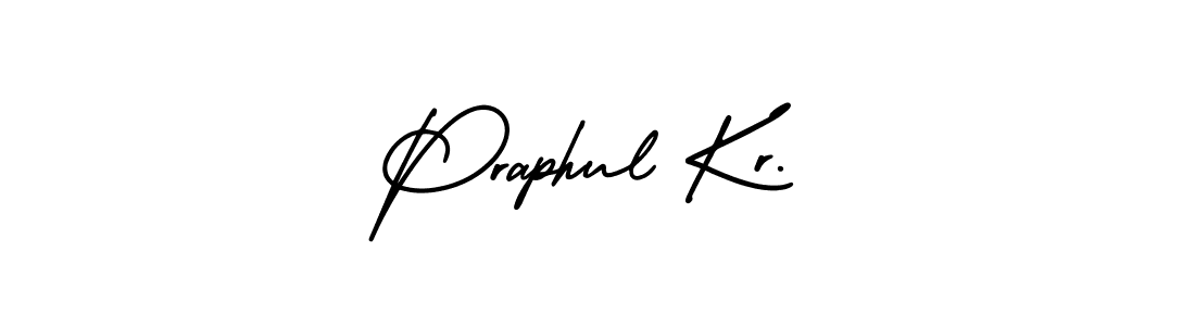 Use a signature maker to create a handwritten signature online. With this signature software, you can design (AmerikaSignatureDemo-Regular) your own signature for name Praphul Kr.. Praphul Kr. signature style 3 images and pictures png