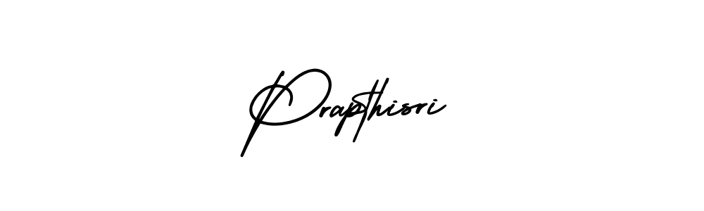 Prapthisri stylish signature style. Best Handwritten Sign (AmerikaSignatureDemo-Regular) for my name. Handwritten Signature Collection Ideas for my name Prapthisri. Prapthisri signature style 3 images and pictures png