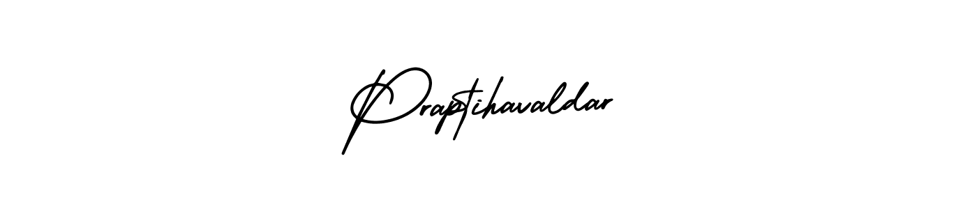 Use a signature maker to create a handwritten signature online. With this signature software, you can design (AmerikaSignatureDemo-Regular) your own signature for name Praptihavaldar. Praptihavaldar signature style 3 images and pictures png