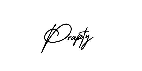 AmerikaSignatureDemo-Regular is a professional signature style that is perfect for those who want to add a touch of class to their signature. It is also a great choice for those who want to make their signature more unique. Get Prapty name to fancy signature for free. Prapty signature style 3 images and pictures png