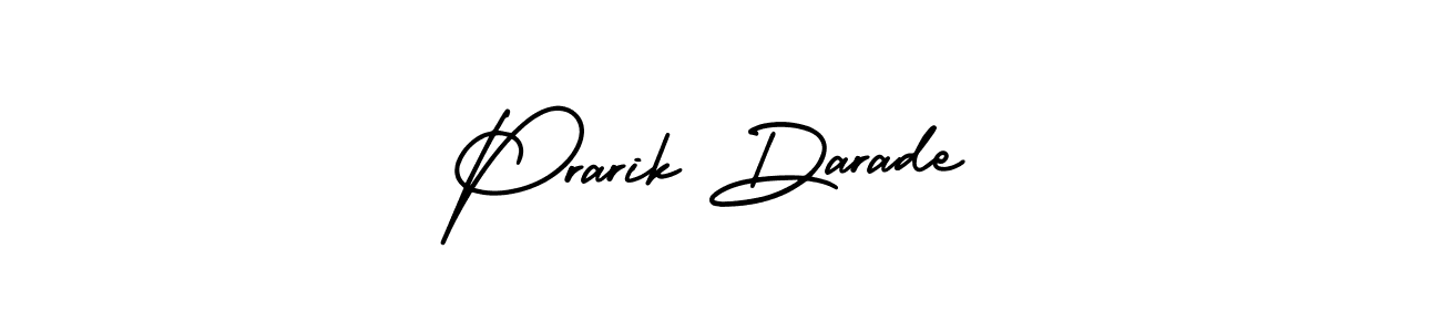 How to Draw Prarik Darade signature style? AmerikaSignatureDemo-Regular is a latest design signature styles for name Prarik Darade. Prarik Darade signature style 3 images and pictures png