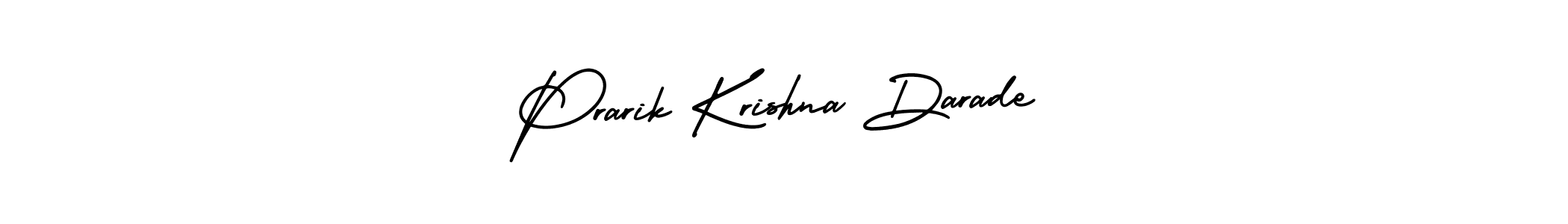 Also we have Prarik Krishna Darade name is the best signature style. Create professional handwritten signature collection using AmerikaSignatureDemo-Regular autograph style. Prarik Krishna Darade signature style 3 images and pictures png