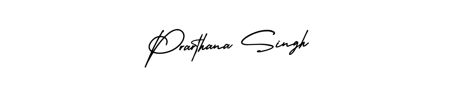 Create a beautiful signature design for name Prarthana Singh. With this signature (AmerikaSignatureDemo-Regular) fonts, you can make a handwritten signature for free. Prarthana Singh signature style 3 images and pictures png