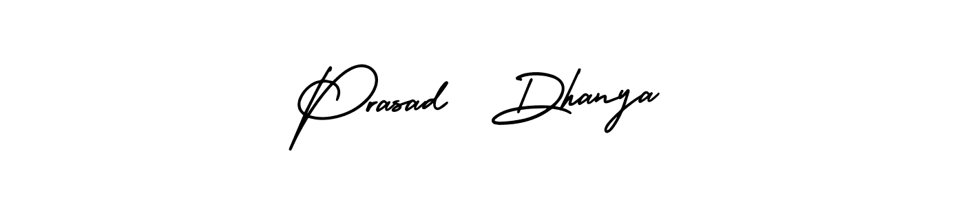 Also You can easily find your signature by using the search form. We will create Prasad  Dhanya name handwritten signature images for you free of cost using AmerikaSignatureDemo-Regular sign style. Prasad  Dhanya signature style 3 images and pictures png