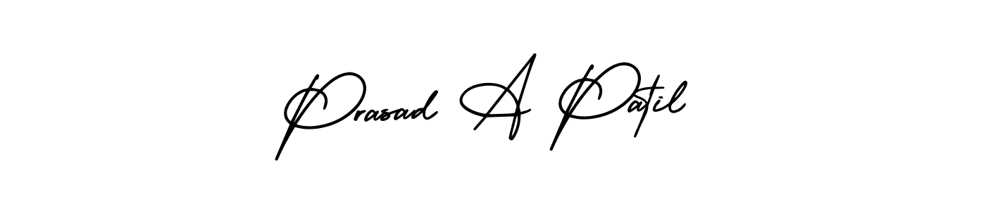 How to make Prasad A Patil signature? AmerikaSignatureDemo-Regular is a professional autograph style. Create handwritten signature for Prasad A Patil name. Prasad A Patil signature style 3 images and pictures png