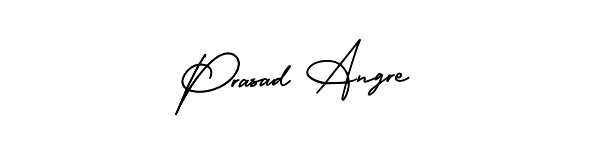 How to make Prasad Angre name signature. Use AmerikaSignatureDemo-Regular style for creating short signs online. This is the latest handwritten sign. Prasad Angre signature style 3 images and pictures png