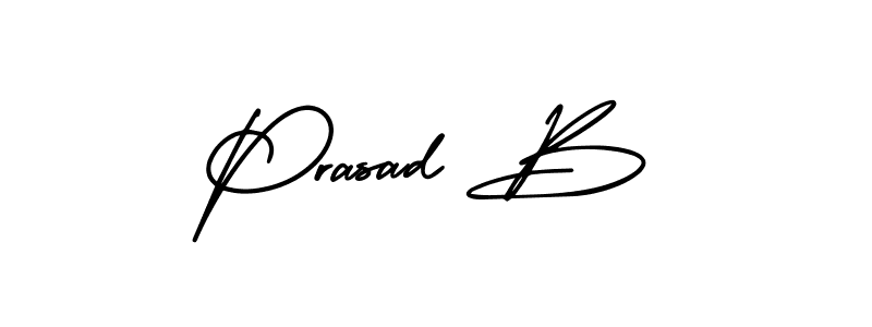 Also we have Prasad B name is the best signature style. Create professional handwritten signature collection using AmerikaSignatureDemo-Regular autograph style. Prasad B signature style 3 images and pictures png