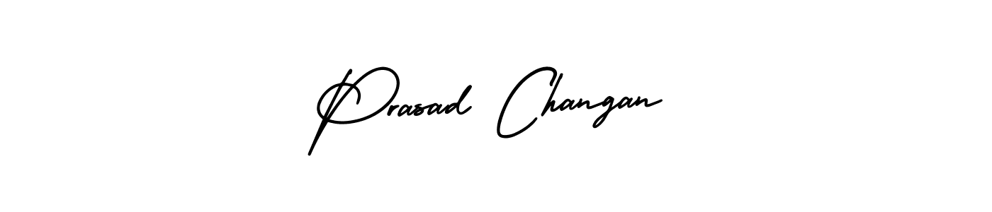 Make a beautiful signature design for name Prasad Changan. With this signature (AmerikaSignatureDemo-Regular) style, you can create a handwritten signature for free. Prasad Changan signature style 3 images and pictures png