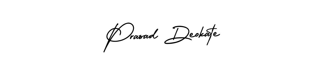 You can use this online signature creator to create a handwritten signature for the name Prasad Deokate. This is the best online autograph maker. Prasad Deokate signature style 3 images and pictures png