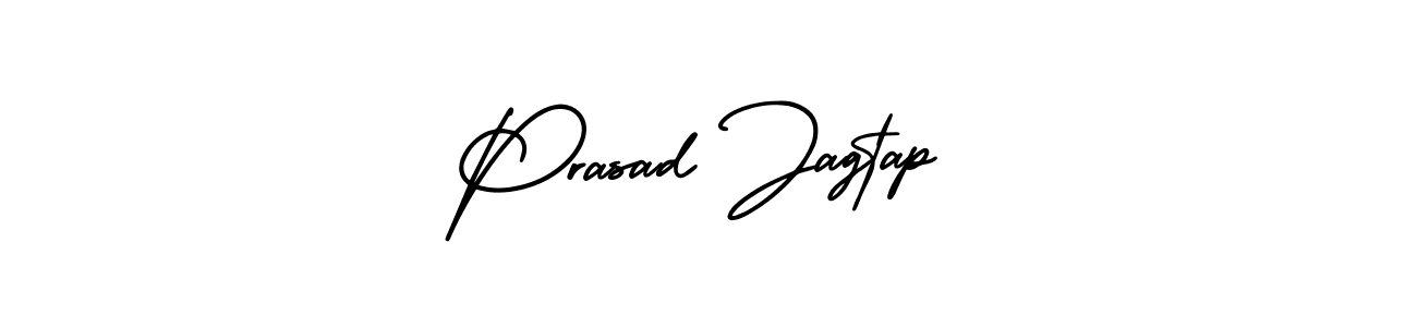 How to make Prasad Jagtap signature? AmerikaSignatureDemo-Regular is a professional autograph style. Create handwritten signature for Prasad Jagtap name. Prasad Jagtap signature style 3 images and pictures png