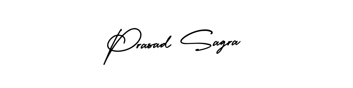 This is the best signature style for the Prasad Sagra name. Also you like these signature font (AmerikaSignatureDemo-Regular). Mix name signature. Prasad Sagra signature style 3 images and pictures png