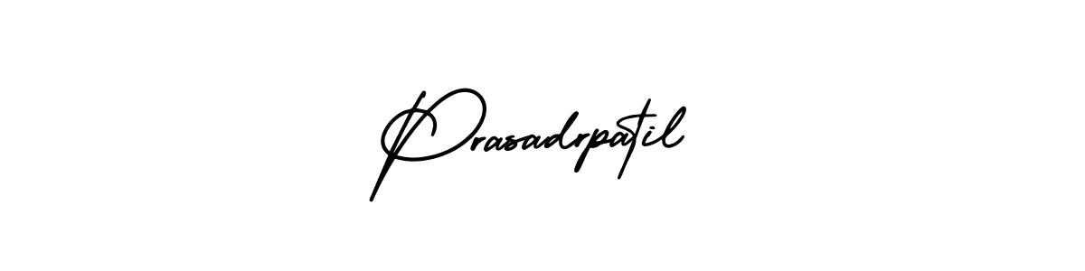 You should practise on your own different ways (AmerikaSignatureDemo-Regular) to write your name (Prasadrpatil) in signature. don't let someone else do it for you. Prasadrpatil signature style 3 images and pictures png