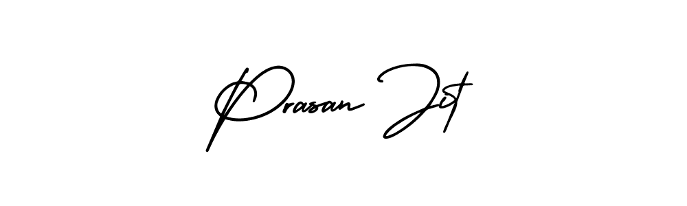 Use a signature maker to create a handwritten signature online. With this signature software, you can design (AmerikaSignatureDemo-Regular) your own signature for name Prasan Jit. Prasan Jit signature style 3 images and pictures png