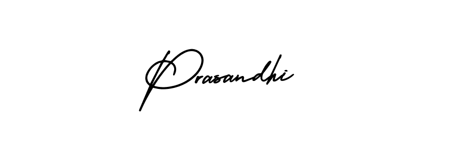 It looks lik you need a new signature style for name Prasandhi. Design unique handwritten (AmerikaSignatureDemo-Regular) signature with our free signature maker in just a few clicks. Prasandhi signature style 3 images and pictures png